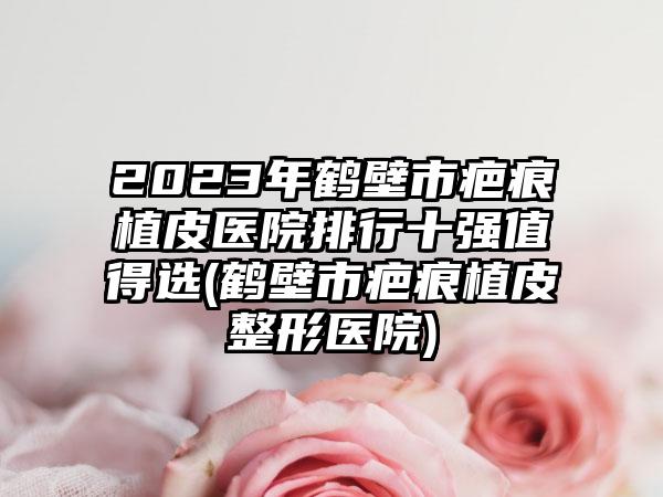 2023年鹤壁市疤痕植皮医院排行十强值得选(鹤壁市疤痕植皮整形医院)